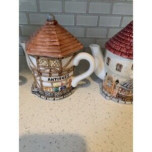 Unique Reonardo Vintage Small English Ceramic Kettles Set Of 3